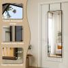 imageHARRITPURE 14quotx48quot Arched Full Length Door Mirror Aluminum Frame Closet Mirror Full Length Hanging Mirror for Living Room BedroomGoldRectblack