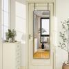 imageHARRITPURE 14quotx48quot Arched Full Length Door Mirror Aluminum Frame Closet Mirror Full Length Hanging Mirror for Living Room BedroomGoldRectblack
