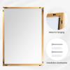 imageHARRITPURE 26x38 Bathroom Mirror Rectangular Wall Mirror Metal Frame Hanging Mirrors Horizontal or Vertical Hangs Simplicity Decor for Bedroom Living Room Bathroom Entryway Gold