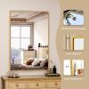 imageHARRITPURE 48quotx30quot Framed Bathroom Mirror for Wall Rectangle Mirror Aluminum Alloy Frame WallMounted for Farmhouse Entryway Bedroom Living Room BlackGold