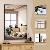 imageHARRITPURE 48quotx30quot Framed Bathroom Mirror for Wall Rectangle Mirror Aluminum Alloy Frame WallMounted for Farmhouse Entryway Bedroom Living Room BlackBlack