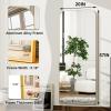 imageHARRITPURE 57quotx20quot Full Length Mirror Full Body Mirror Top Rounded Corner Aluminum Frame Hanging or Leaning Wall Floor Mirror with Stand for Living Room Bedroom CloakroomGoldGold