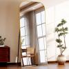 imageHARRITPURE 57quotx20quot Full Length Mirror Full Body Mirror Top Rounded Corner Aluminum Frame Hanging or Leaning Wall Floor Mirror with Stand for Living Room Bedroom CloakroomGoldGold