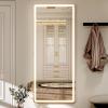 imageHARRITPURE 71x26 inch LED Full Length Mirror Lighted Floor Mirror for BedroomCloakroom Dimmable ampamp 3 Color ModesWall Mounted Long Standing Mirror with LightsWhite