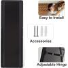 imageHARRITPURE 71x32 inch Rounded Full Length Mirror Aluminum Frame Black Mirror Full Length Floor Mirror with Stand for Living Room Bedroom CloakroomBlack