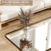 imageHARRITPURE 71x32 inch Rounded Full Length Mirror Aluminum Frame Black Mirror Full Length Floor Mirror with Stand for Living Room Bedroom CloakroomBlack