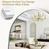 imageHARRITPURE 76quotx34quot Arched Full Length Mirror Free Standing Leaning Mirror Hanging Mounted Mirror Aluminum Frame Modern Simple Home Decor for Living Room Bedroom Cloakroom GoldSilver
