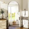 imageHARRITPURE 76quotx34quot Arched Full Length Mirror Free Standing Leaning Mirror Hanging Mounted Mirror Aluminum Frame Modern Simple Home Decor for Living Room Bedroom Cloakroom GoldSilver