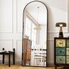 imageHARRITPURE 76quotx34quot Arched Full Length Mirror Free Standing Leaning Mirror Hanging Mounted Mirror Aluminum Frame Modern Simple Home Decor for Living Room Bedroom Cloakroom GoldBlack