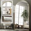 imageHARRITPURE 76quotx34quot Arched Full Length Mirror Free Standing Leaning Mirror Hanging Mounted Mirror Aluminum Frame Modern Simple Home Decor for Living Room Bedroom Cloakroom GoldGold
