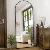 imageHARRITPURE 76quotx34quot Arched Full Length Mirror Free Standing Leaning Mirror Hanging Mounted Mirror Aluminum Frame Modern Simple Home Decor for Living Room Bedroom Cloakroom GoldBlack