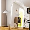 imageHARRITPURE 76quotx34quot Arched Full Length Mirror Free Standing Leaning Mirror Hanging Mounted Mirror Aluminum Frame Modern Simple Home Decor for Living Room Bedroom Cloakroom GoldSilver