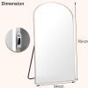 imageHARRITPURE 76quotx34quot Arched Full Length Mirror Free Standing Leaning Mirror Hanging Mounted Mirror Aluminum Frame Modern Simple Home Decor for Living Room Bedroom Cloakroom GoldSilver