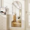imageHARRITPURE 76quotx34quot Arched Full Length Mirror Free Standing Leaning Mirror Hanging Mounted Mirror Aluminum Frame Modern Simple Home Decor for Living Room Bedroom Cloakroom GoldSilver
