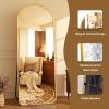 imageHARRITPURE 76quotx34quot Arched Full Length Mirror Free Standing Leaning Mirror Hanging Mounted Mirror Aluminum Frame Modern Simple Home Decor for Living Room Bedroom Cloakroom GoldGold Rounded