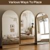 imageHARRITPURE 76quotx34quot Arched Full Length Mirror Free Standing Leaning Mirror Hanging Mounted Mirror Aluminum Frame Modern Simple Home Decor for Living Room Bedroom Cloakroom GoldGold