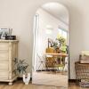 imageHARRITPURE 76quotx34quot Arched Full Length Mirror Free Standing Leaning Mirror Hanging Mounted Mirror Aluminum Frame Modern Simple Home Decor for Living Room Bedroom Cloakroom GoldSilver