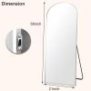 imageHARRITPURE 76quotx34quot Arched Full Length Mirror Free Standing Leaning Mirror Hanging Mounted Mirror Aluminum Frame Modern Simple Home Decor for Living Room Bedroom Cloakroom GoldSilver