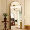 imageHARRITPURE 76quotx34quot Arched Full Length Mirror Free Standing Leaning Mirror Hanging Mounted Mirror Aluminum Frame Modern Simple Home Decor for Living Room Bedroom Cloakroom GoldBlack