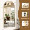 imageHARRITPURE 76quotx34quot Arched Full Length Mirror Free Standing Leaning Mirror Hanging Mounted Mirror Aluminum Frame Modern Simple Home Decor for Living Room Bedroom Cloakroom GoldGold