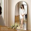 imageHARRITPURE 76quotx34quot Arched Full Length Mirror Free Standing Leaning Mirror Hanging Mounted Mirror Aluminum Frame Modern Simple Home Decor for Living Room Bedroom Cloakroom GoldBlack