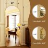 imageHARRITPURE 76quotx34quot Arched Full Length Mirror Free Standing Leaning Mirror Hanging Mounted Mirror Aluminum Frame Modern Simple Home Decor for Living Room Bedroom Cloakroom GoldGold Rounded