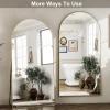 imageHARRITPURE 76quotx34quot Arched Full Length Mirror Free Standing Leaning Mirror Hanging Mounted Mirror Aluminum Frame Modern Simple Home Decor for Living Room Bedroom Cloakroom GoldGold