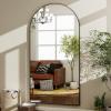 imageHARRITPURE 76quotx34quot Arched Full Length Mirror Free Standing Leaning Mirror Hanging Mounted Mirror Aluminum Frame Modern Simple Home Decor for Living Room Bedroom Cloakroom GoldBlack