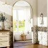 imageHARRITPURE 76quotx34quot Arched Full Length Mirror Free Standing Leaning Mirror Hanging Mounted Mirror Aluminum Frame Modern Simple Home Decor for Living Room Bedroom Cloakroom GoldGold