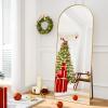 imageHARRITPURE 76quotx34quot Arched Full Length Mirror Free Standing Leaning Mirror Hanging Mounted Mirror Aluminum Frame Modern Simple Home Decor for Living Room Bedroom Cloakroom GoldGoldrect Edge