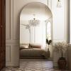 imageHARRITPURE 76quotx34quot Arched Full Length Mirror Free Standing Leaning Mirror Hanging Mounted Mirror Aluminum Frame Modern Simple Home Decor for Living Room Bedroom Cloakroom GoldSilver