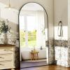 imageHARRITPURE 76quotx34quot Arched Full Length Mirror Free Standing Leaning Mirror Hanging Mounted Mirror Aluminum Frame Modern Simple Home Decor for Living Room Bedroom Cloakroom GoldBlack