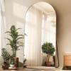 imageHARRITPURE 76quotx34quot Arched Full Length Mirror Free Standing Leaning Mirror Hanging Mounted Mirror Aluminum Frame Modern Simple Home Decor for Living Room Bedroom Cloakroom GoldSilver