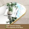 imageHARRITPURE 76quotx34quot Arched Full Length Mirror Free Standing Leaning Mirror Hanging Mounted Mirror Aluminum Frame Modern Simple Home Decor for Living Room Bedroom Cloakroom GoldGold Rounded