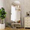 imageHARRITPURE 76quotx34quot Arched Full Length Mirror Free Standing Leaning Mirror Hanging Mounted Mirror Aluminum Frame Modern Simple Home Decor for Living Room Bedroom Cloakroom GoldSilver