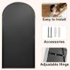 imageHARRITPURE 76quotx34quot Arched Full Length Mirror Free Standing Leaning Mirror Hanging Mounted Mirror Aluminum Frame Modern Simple Home Decor for Living Room Bedroom Cloakroom GoldSilver