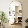 imageHARRITPURE 76quotx34quot Arched Full Length Mirror Free Standing Leaning Mirror Hanging Mounted Mirror Aluminum Frame Modern Simple Home Decor for Living Room Bedroom Cloakroom GoldSilver