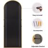 imageHARRITPURE 76quotx34quot Arched Full Length Mirror Free Standing Leaning Mirror Hanging Mounted Mirror Aluminum Frame Modern Simple Home Decor for Living Room Bedroom Cloakroom GoldGold