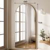 imageHARRITPURE 76quotx34quot Arched Full Length Mirror Free Standing Leaning Mirror Hanging Mounted Mirror Aluminum Frame Modern Simple Home Decor for Living Room Bedroom Cloakroom GoldGold
