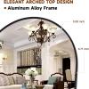 imageHARRITPURE 76quotx34quot Arched Full Length Mirror Free Standing Leaning Mirror Hanging Mounted Mirror Aluminum Frame Modern Simple Home Decor for Living Room Bedroom Cloakroom GoldBlack