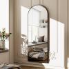 imageHARRITPURE 76quotx34quot Arched Full Length Mirror Free Standing Leaning Mirror Hanging Mounted Mirror Aluminum Frame Modern Simple Home Decor for Living Room Bedroom Cloakroom GoldBlack