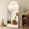 imageHARRITPURE 76quotx34quot Arched Full Length Mirror Free Standing Leaning Mirror Hanging Mounted Mirror Aluminum Frame Modern Simple Home Decor for Living Room Bedroom Cloakroom GoldBlack