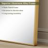 imageHARRITPURE 78quot x 35quot Arched FullLength Mirror  Black Oversized Floor Mirror Free Standing Aluminum Frame Full Body Mirrors for Bedroom CloakroomGold