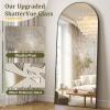 imageHARRITPURE 78quot x 35quot Arched FullLength Mirror  Black Oversized Floor Mirror Free Standing Aluminum Frame Full Body Mirrors for Bedroom CloakroomBlack