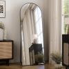 imageHARRITPURE 78quot x 35quot Arched FullLength Mirror  Black Oversized Floor Mirror Free Standing Aluminum Frame Full Body Mirrors for Bedroom CloakroomBlack