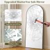 imageHARRITPURE 78quot x 35quot Arched FullLength Mirror  Black Oversized Floor Mirror Free Standing Aluminum Frame Full Body Mirrors for Bedroom CloakroomBlack