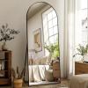 imageHARRITPURE 78quot x 35quot Arched FullLength Mirror  Black Oversized Floor Mirror Free Standing Aluminum Frame Full Body Mirrors for Bedroom CloakroomBlack