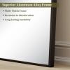 imageHARRITPURE 78quot x 35quot Arched FullLength Mirror  Black Oversized Floor Mirror Free Standing Aluminum Frame Full Body Mirrors for Bedroom CloakroomBlack