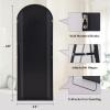 imageHARRITPURE 78quot x 35quot Arched FullLength Mirror  Black Oversized Floor Mirror Free Standing Aluminum Frame Full Body Mirrors for Bedroom CloakroomBlack