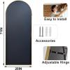 imageHARRITPURE 78quot x 35quot Arched FullLength Mirror  Black Oversized Floor Mirror Free Standing Aluminum Frame Full Body Mirrors for Bedroom CloakroomGold